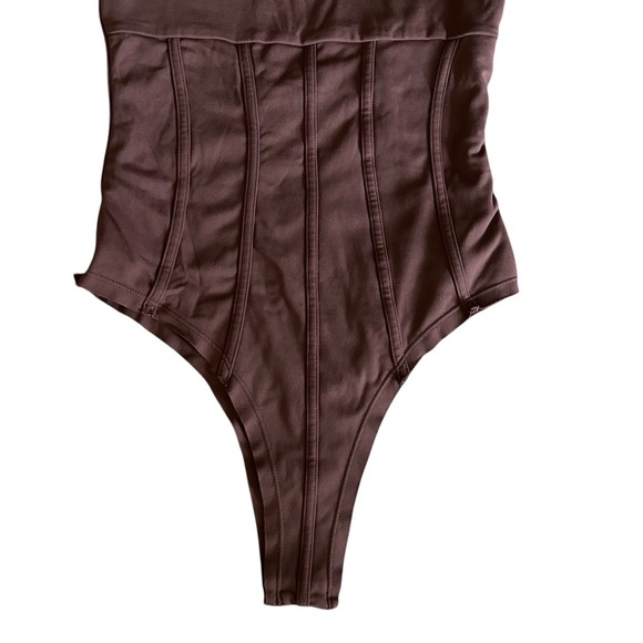 Meshki | Brown Corset Bodysuit - Picture 6 of 10